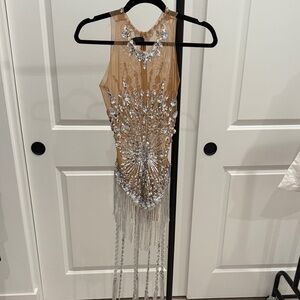 MewMews Beaded Fringe Bodysuit